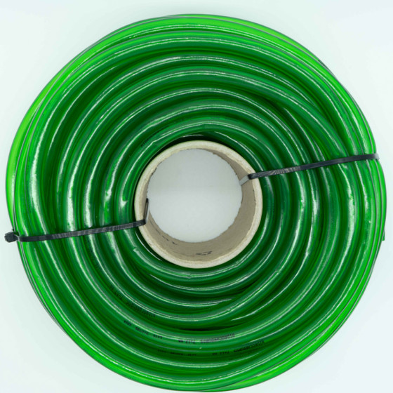 Tubo PVC verde gasolina en 4 mm