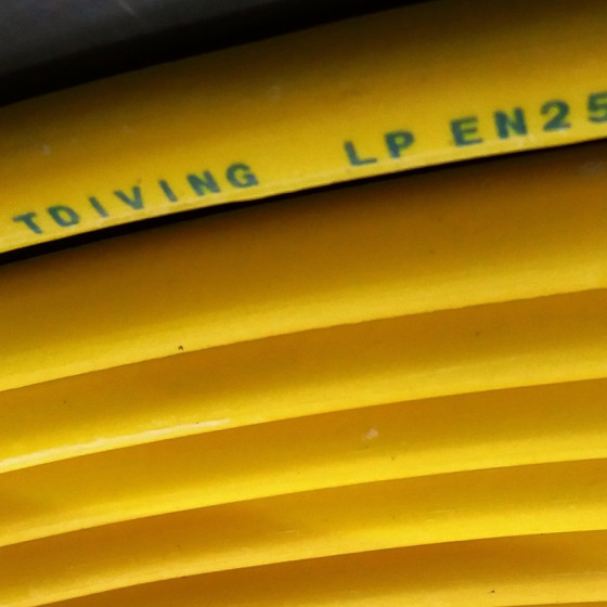Yellow diving tube 6 mm